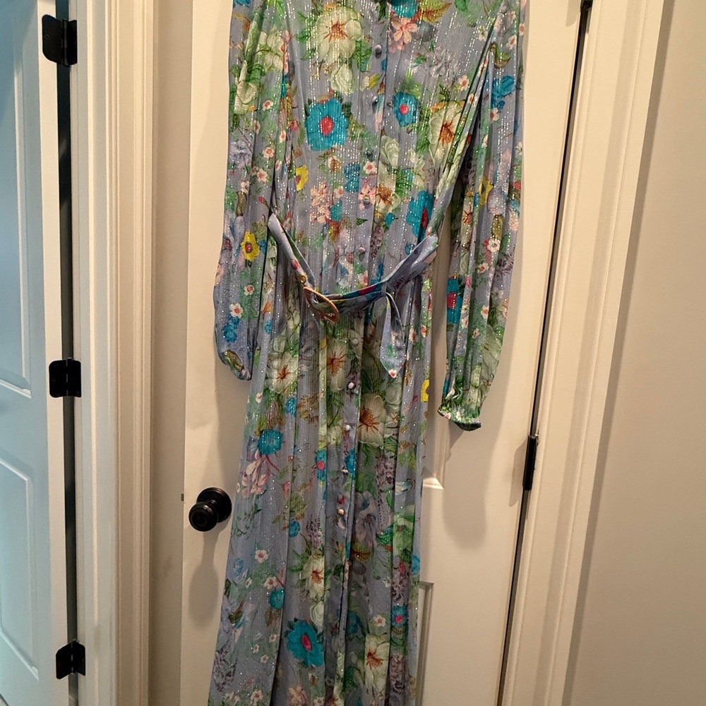 HEMANT & NANDITA Tropical Floral Dress